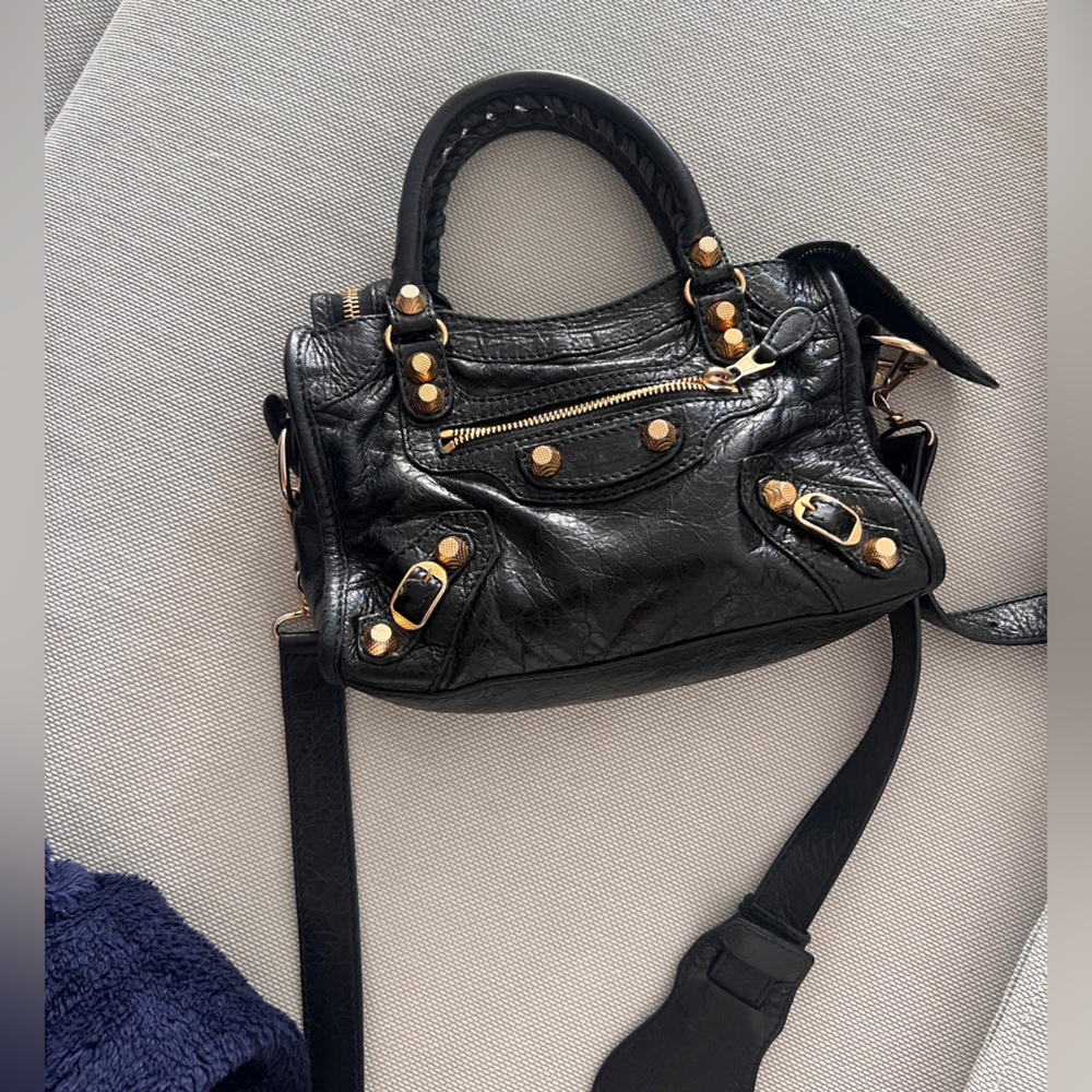 Balenciaga City Classic Metallic Edge Bag Leather Mini
